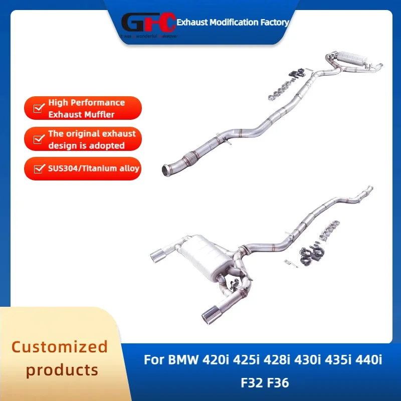 

GFC 304 Stainless Steel Catback High-Performance Electronic Valve Exhaust System for BMW 420i 425i 428i 430i 435i 440i F32 F36