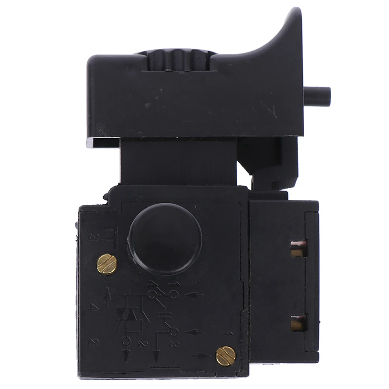 

1 Piece Black Fa2-6/1bek 6A 250V Lock On Power Tool Electric Drill Speed Trigger Switch Botton Electric Tool Switch