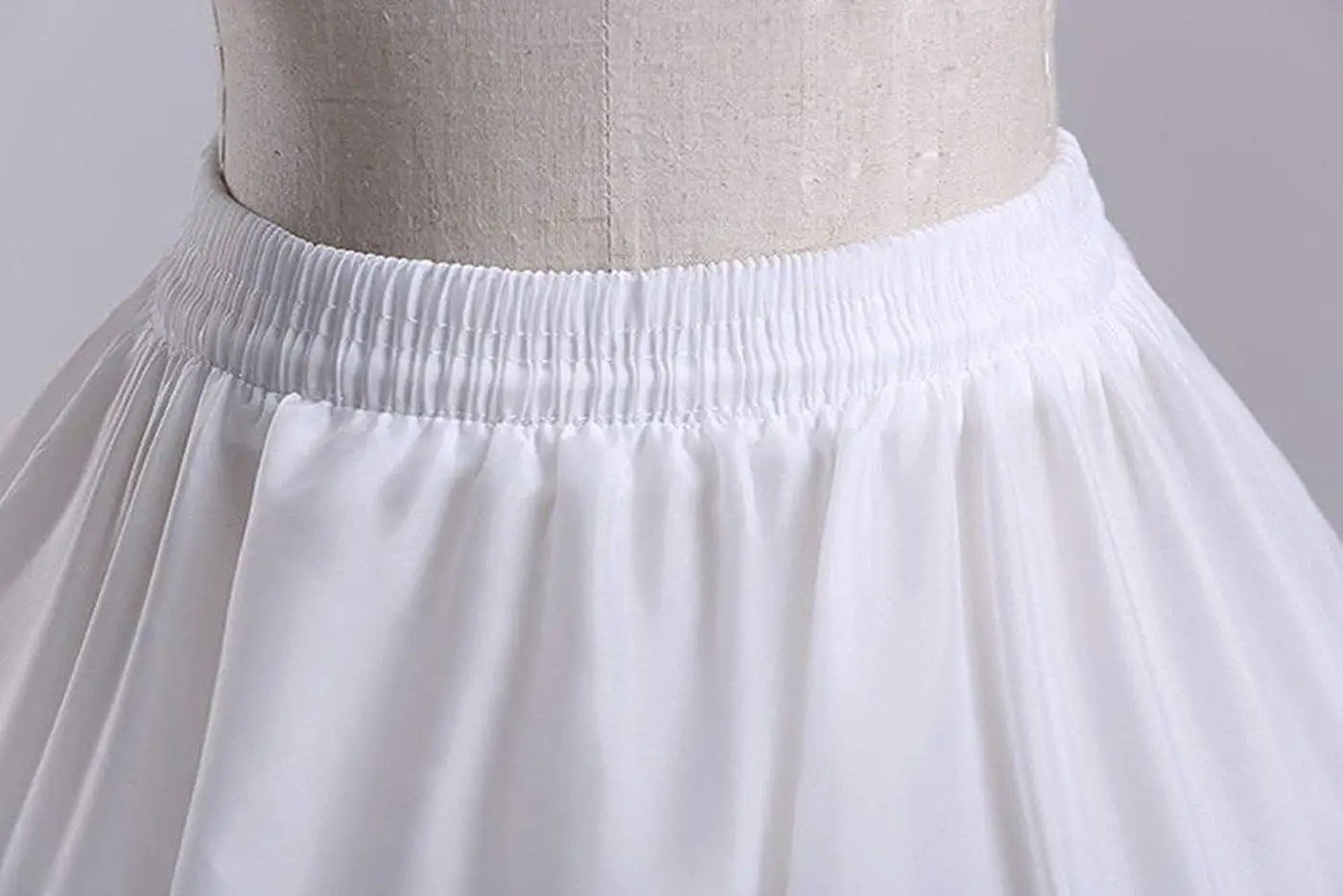 Women Crinoline Petticoat 3 Hoops Skirt Elastic Half Slip A Line Underskirt for Wedding Ball Gown Bridal Dress