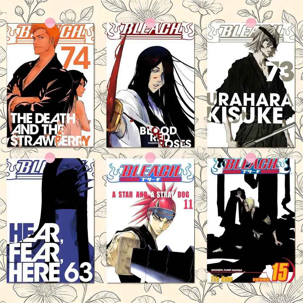 B-BLEACH Classic Animation Poster Premium PP Wall Decal - Peel & Stick, HD Print, Waterproof Home Decor