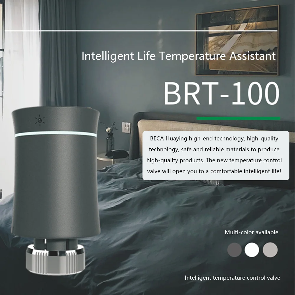 ZigBee3.0 TRV Tuya radiador actuador válvula termostato programable inteligente calentador de temperatura para Alexa Google Home Control por voz