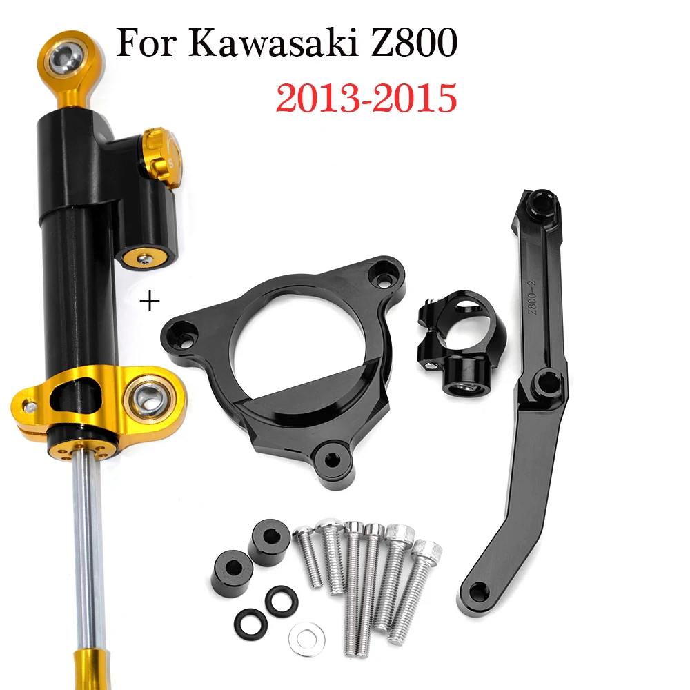 

Motorcycle CNC Z800 Steering Stabilizer Damper Mounting Bracket Kit For Kawasaki Z800 Z 800 2013 2014 2015