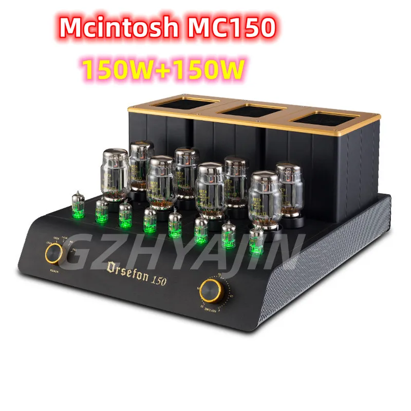 

NEW 1:1 clone MC150 Mcintosh super power bile duct hifi high fidelity bile duct power amplifier 150W*2 pushable ATC