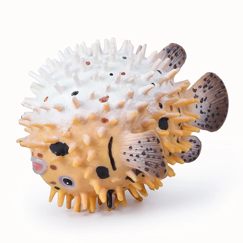 Puffer Fish Model Kids Playset Kid Toy Aquarium Ornament  Action Figure Ocean Fish Sculpture Sea Life Cognitive Toy Fish Toy
