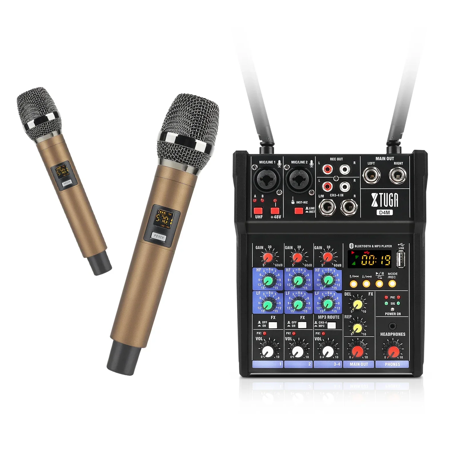 Xtuga Hot Selling Product Dj Microphone Broadcast Mixer Console Mic With Manufacturer Price