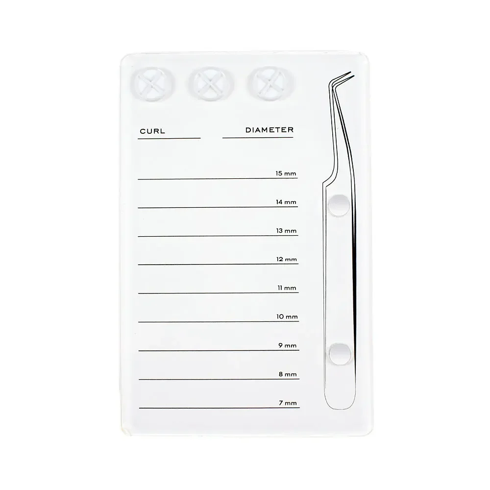 Großhandel 1Pcs Wimpern Halter Wimpern Verlängerung Kleber Palette Acryl Bord für Wimpern Falsche Wimpern Pad Lash Make-Up-Tools – Detail 4