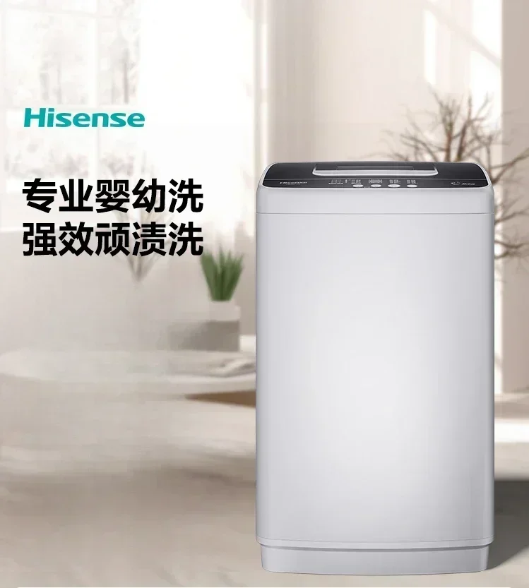 Hisense-Mini Máquina de lavar roupa totalmente automática, 4,5 kg, agregado familiar pequeno, roda de onda especial do bebê, lavagem e decapagem integrada