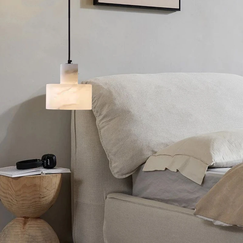 Modern Spanish Copper Marble Pendant Light Chandelier For Bedroom Living Room Home  Fixture