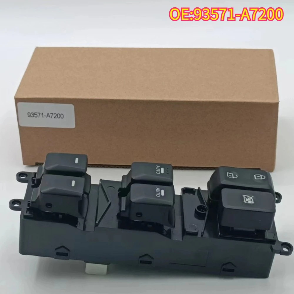 

High quality New For 93571-A7200 Master Power Window Lifter Bedieningsschakelaar Knop Voor 2013 2014 2015 2016 2017 2018