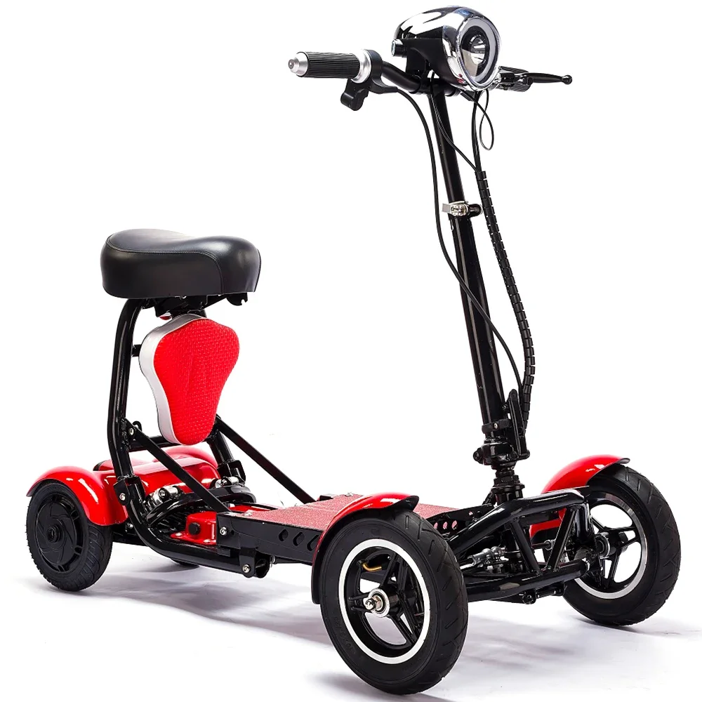 Baichen Lightweight Four-Wheel Mobility Scooter Foldable Design with LED Display