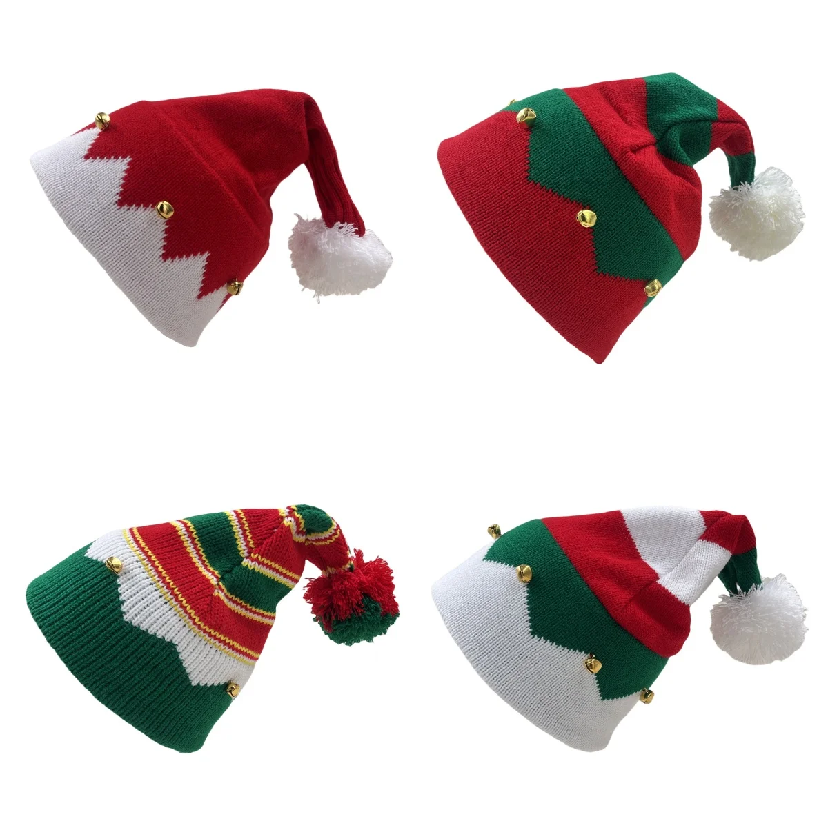 

Christmas Bell Hat, Autumn and Winter Men's and Women's Knitted Hat, Cute Hairball Bean Hat, Fashion Accessories, Warm Hat