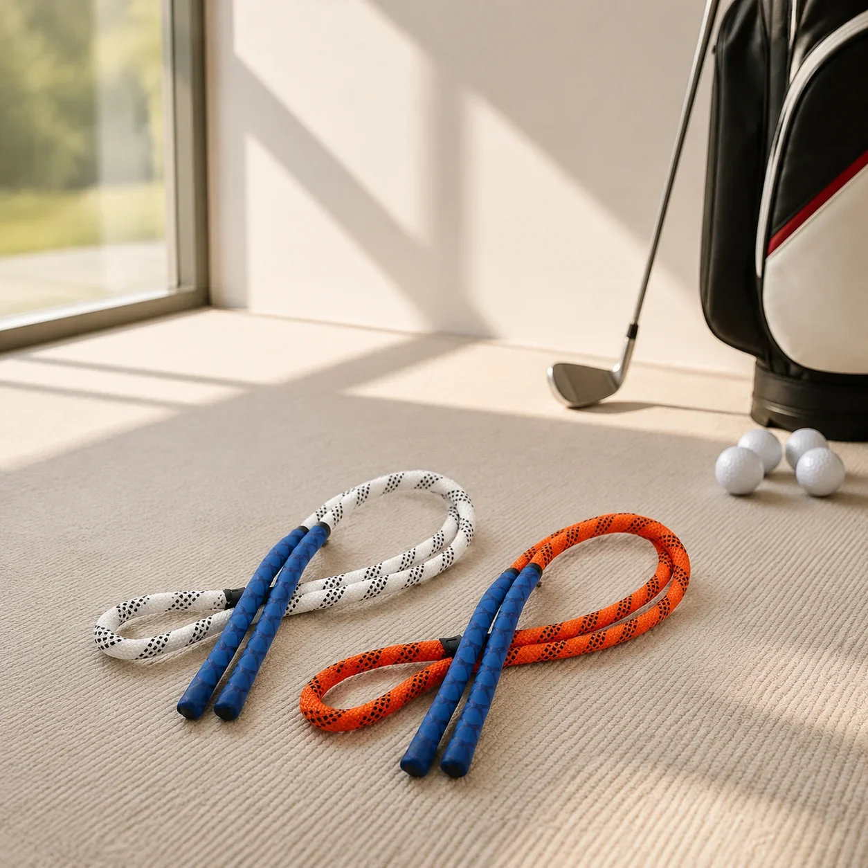 Golf Swing Rhythm Improvement Trainer Indoor Training Rope Enhances Flexibility Practice Equipment Golf Swing Aid view 3