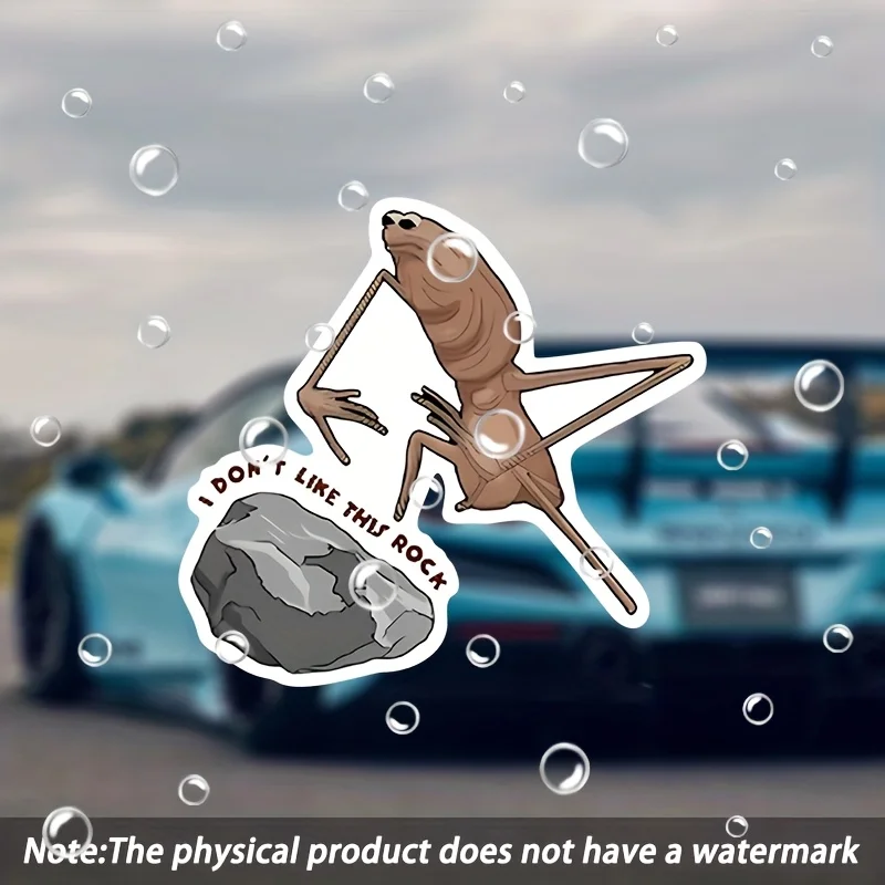 Marcus Bug I Don't Like This Stone Vinyl Sticker, Waterproof Decal for Car Bumper Window Laptop Helmet Phone Case