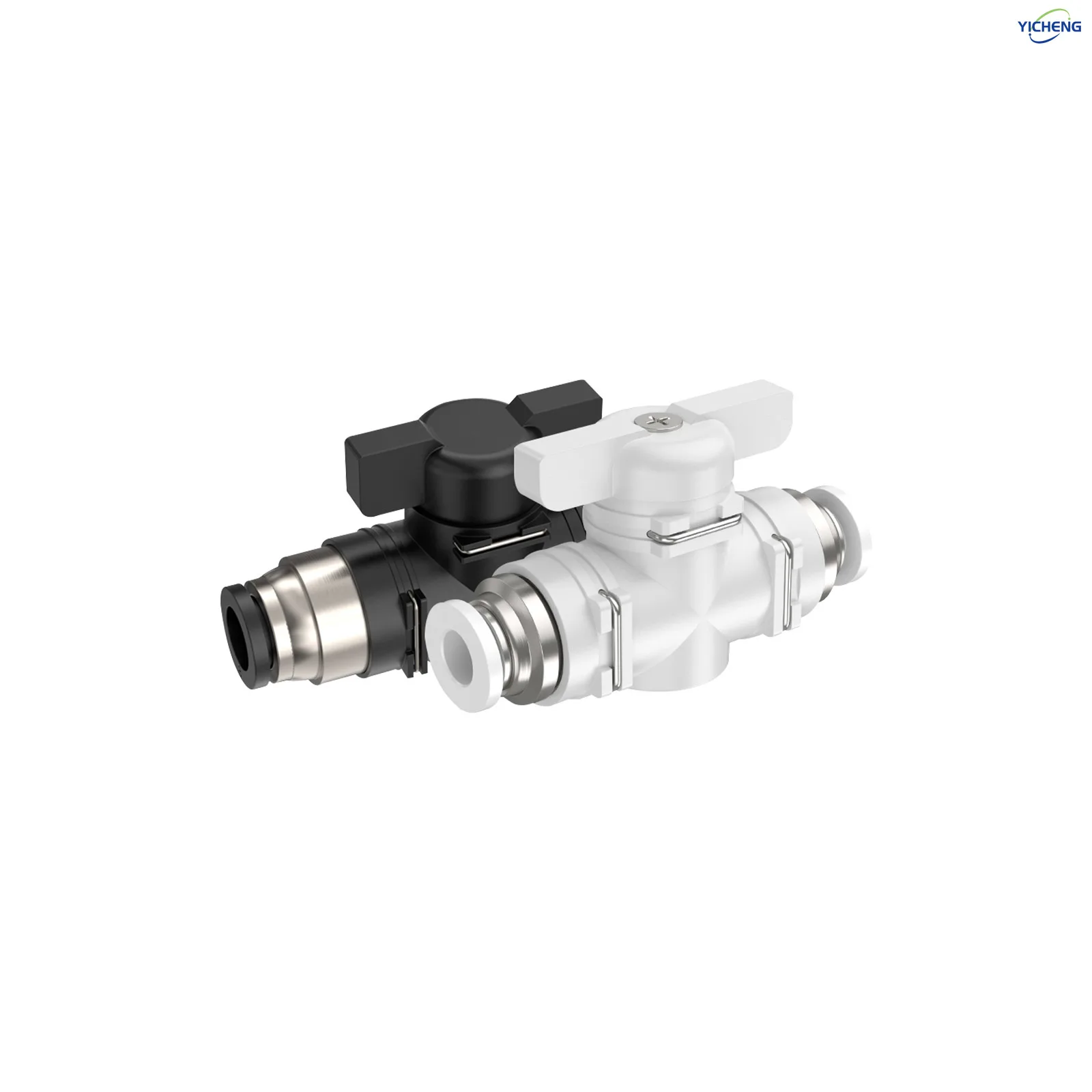 

YICHENG PNEUMATIC BUC OD 4mm Ball Valve Air Flow Control Valve Push to Connect Fitting（Pack of 5）Air Flow Control Valve