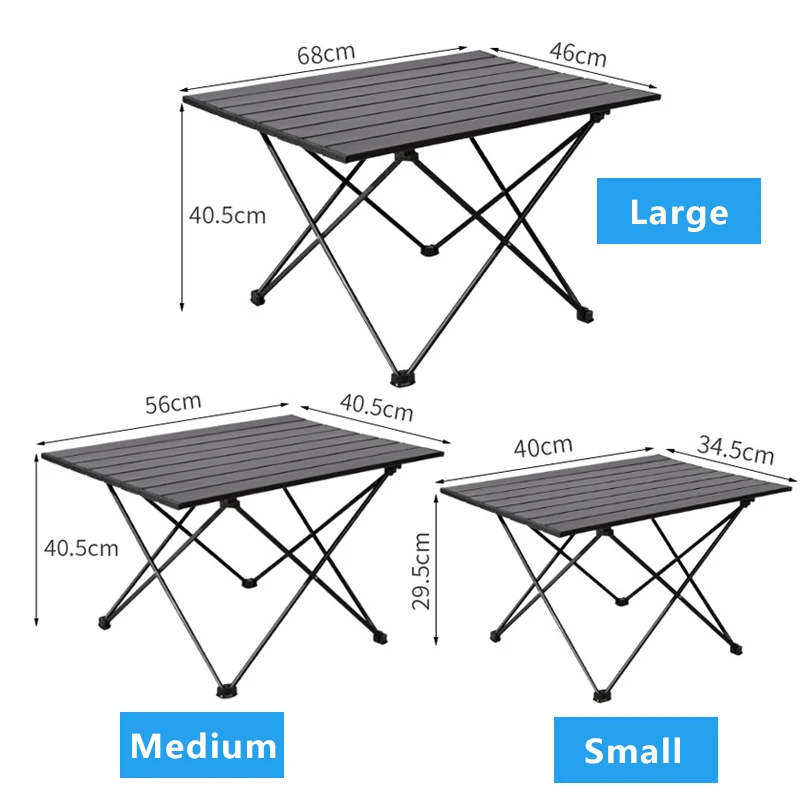 อลูมิเนียมความแข็งแรงสูงตาราง Ultralight แบบพกพาพับ Camping Table Camping โต๊ะพับกลางแจ้งอาหารค่ําโต๊ะสําหรับ Picni