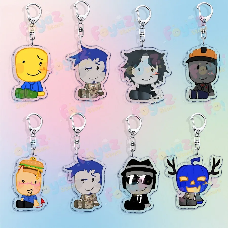 Game Forsaken Two Time Chance Keychain Accessories Bag Charms Elliot Womens Gamer Keyrings Jewelry Fans Freinds Gift view 3