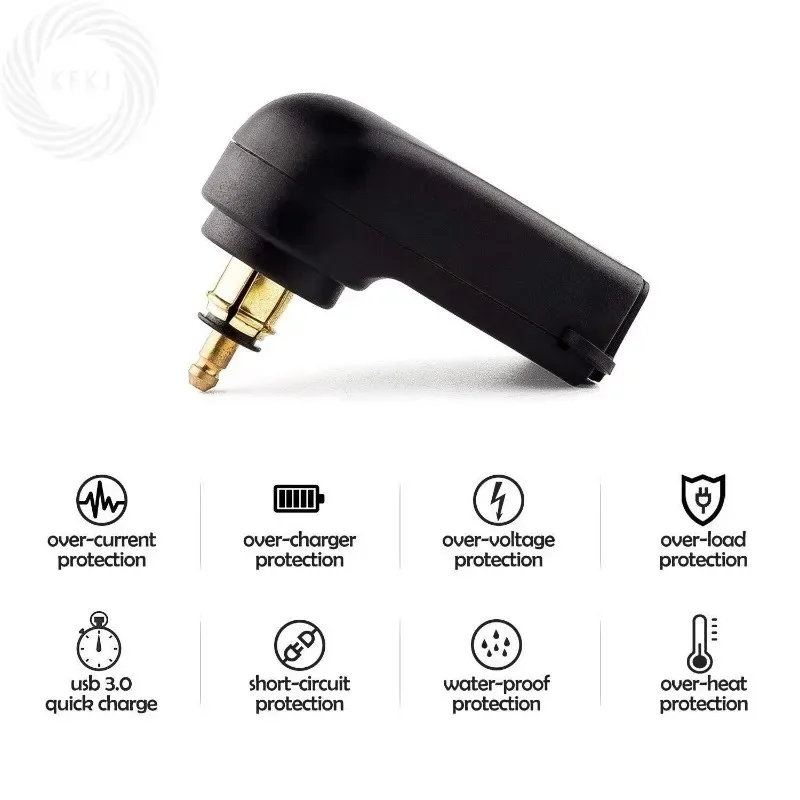 ل BM المقبس F750GS R1250GSA G650XGS F900R R1200RT R1200GS ADV S1000XR F800R QC3.0 المزدوج شاحن يو اس بي محول الطاقة الجحيم