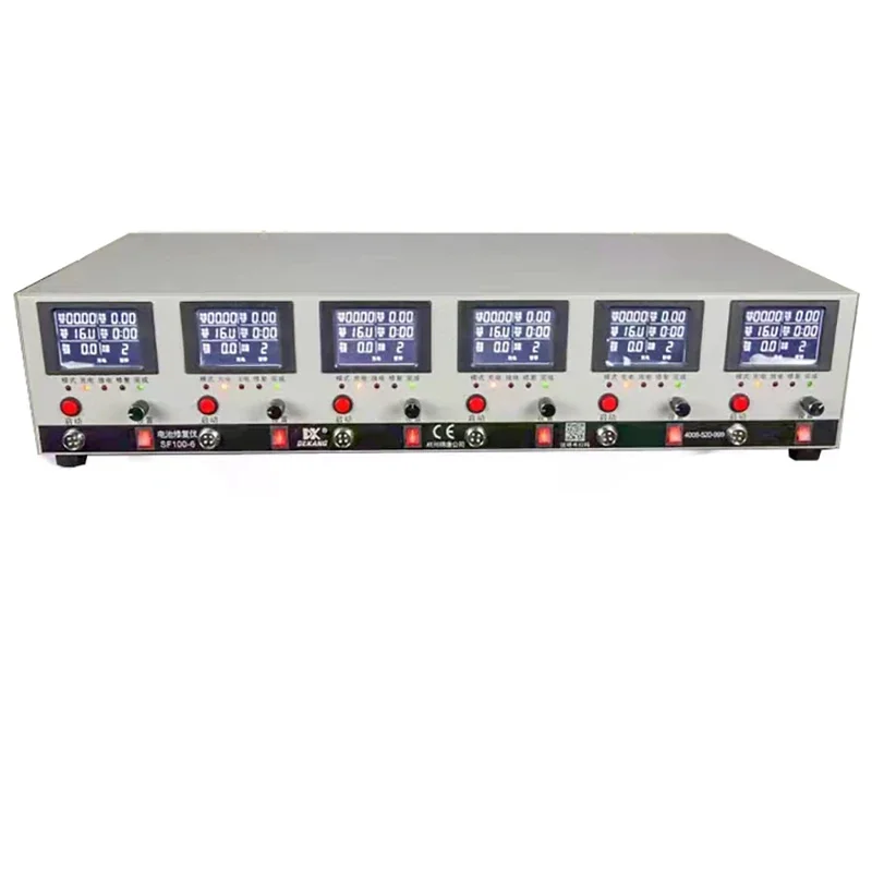 Tester, Lithium Ni-MH Lead-Acid Battery Capacity/Repair 6 Channels Charge And Discharge Integrated SF100-6