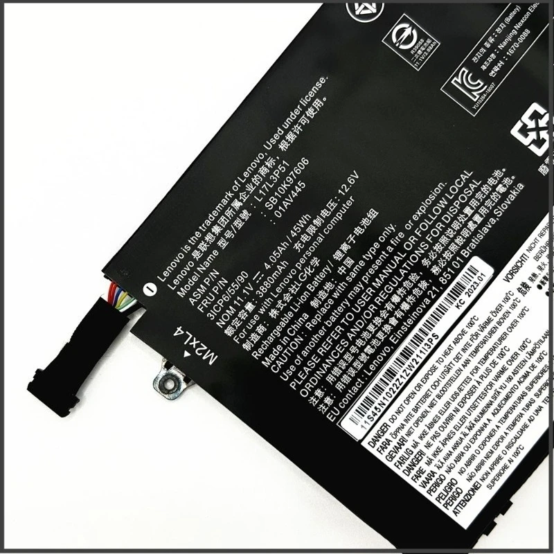 لينوفو L17M3P52 L17L3P51 TP00094A 01AV447 01AV448 بطارية الكمبيوتر المحمول تعطي لوحة الماوس