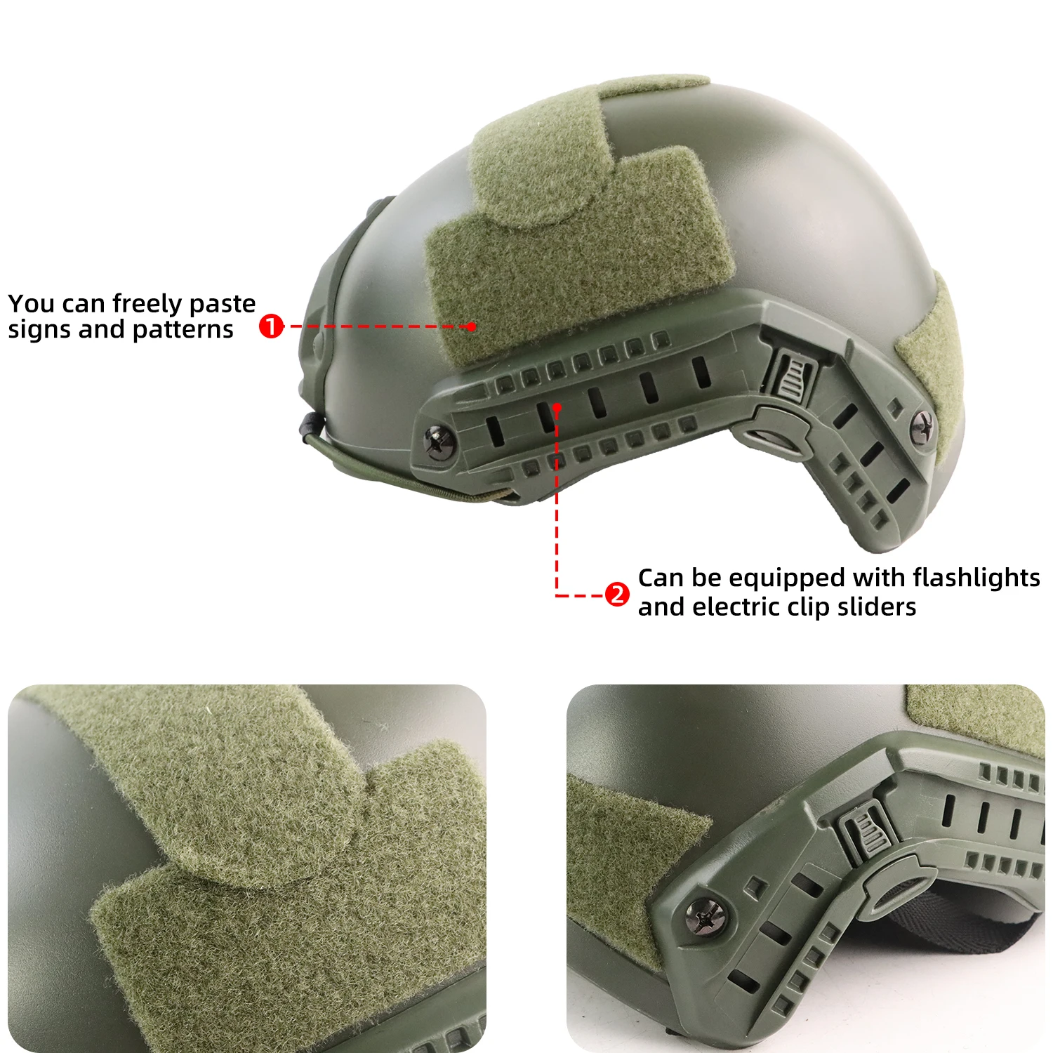 BOOIU helm Airsoft pria, pelindung kepala taktis Bump cepat MH tipe MH untuk olahraga luar ruangan Multicam Paintball