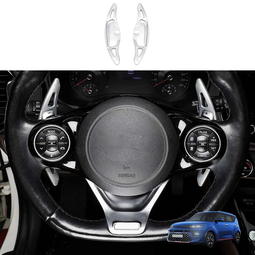 

For KIA Soul 2022 2023 Accessories 2pcs Aluminum Steering Wheel Shift Paddle Wheel Shifter Extension Auto Accessories LHD/RHD