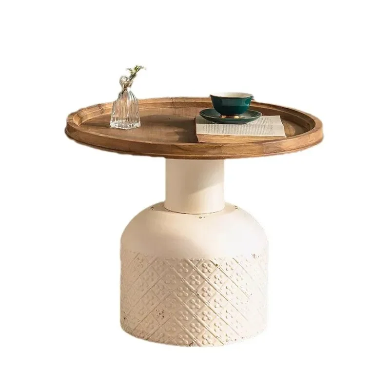 

Wabi sabi wind, coffee table, American style, living room, sofa, side table, solid wood, homestay, hotel, creative