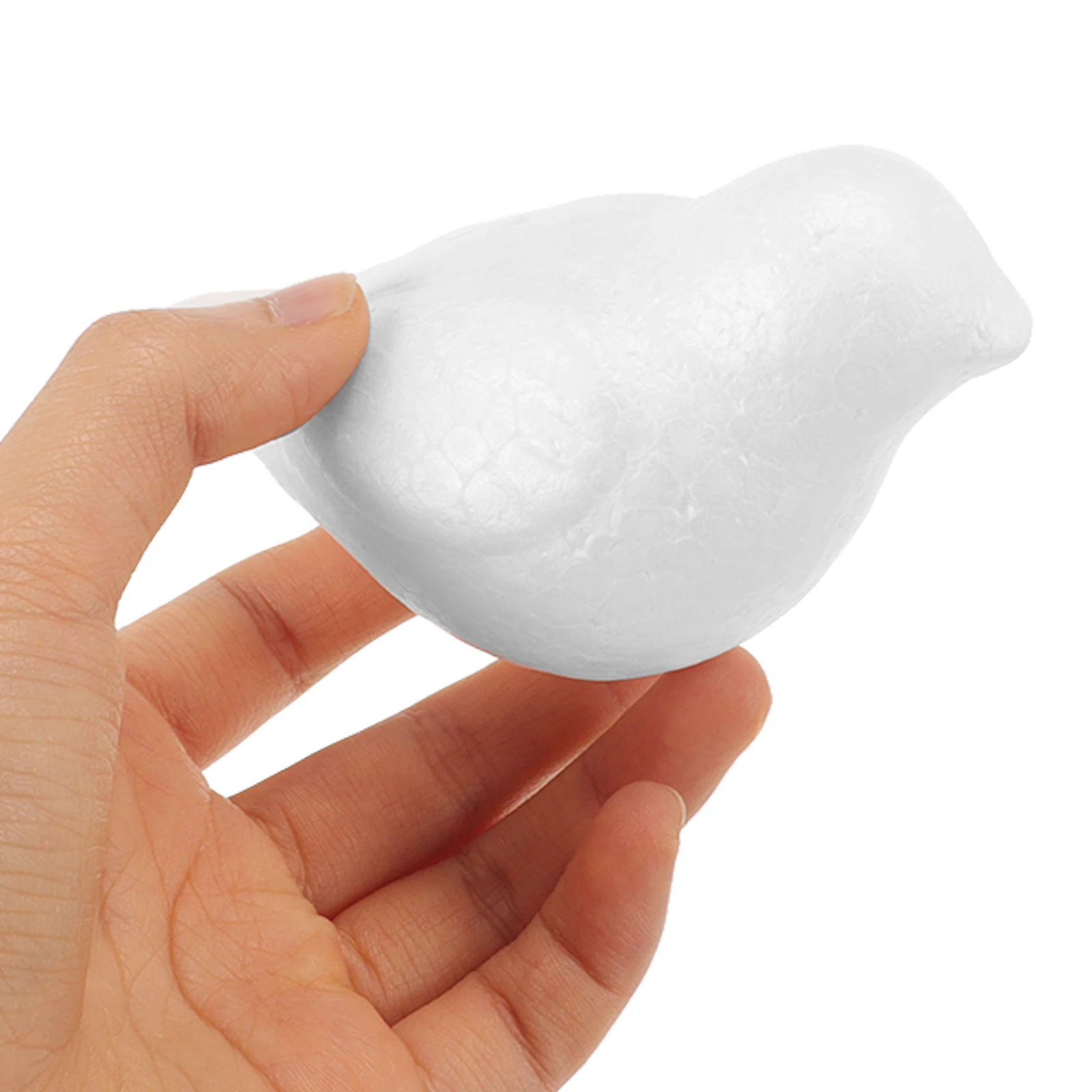

10 Pcs Foam Bird DIY Painting Craft Kids Toy White Color Creative Skill Development Child Fun Party Favor Art Supplies