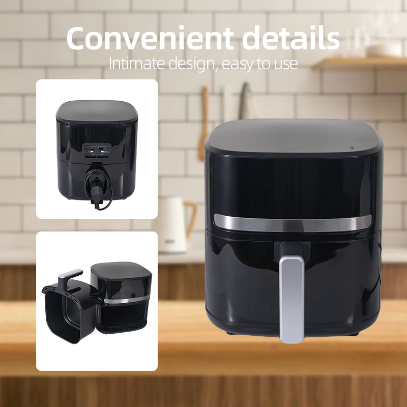 مقلاة هوائية رقمية موديل 7 لتر، مقلاة هوائية احترافية خالية من الزيت، متعددة الوظائف اختيارية