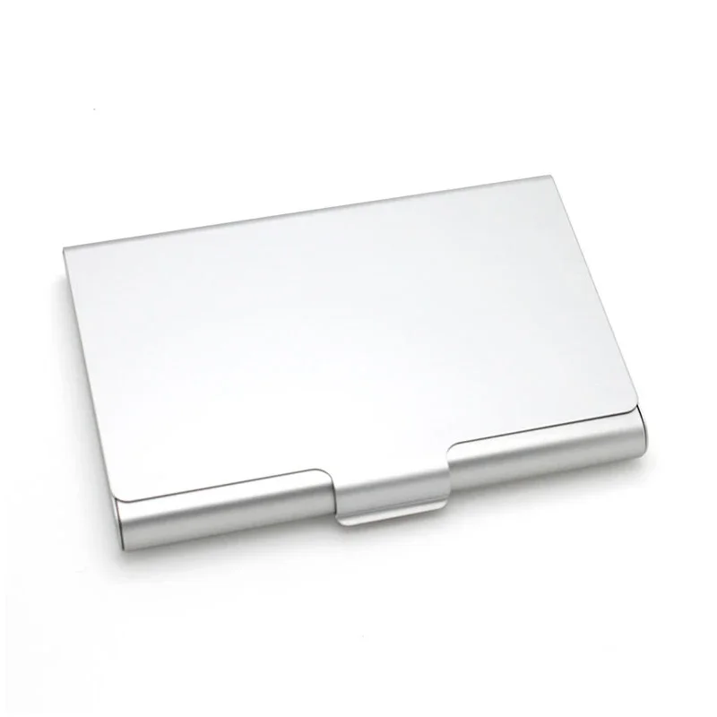 Creative Business Card Case Aluminum Alloy Card Holder Metal Box Cover Credit Men Business Card Metal Wallet Card Holder