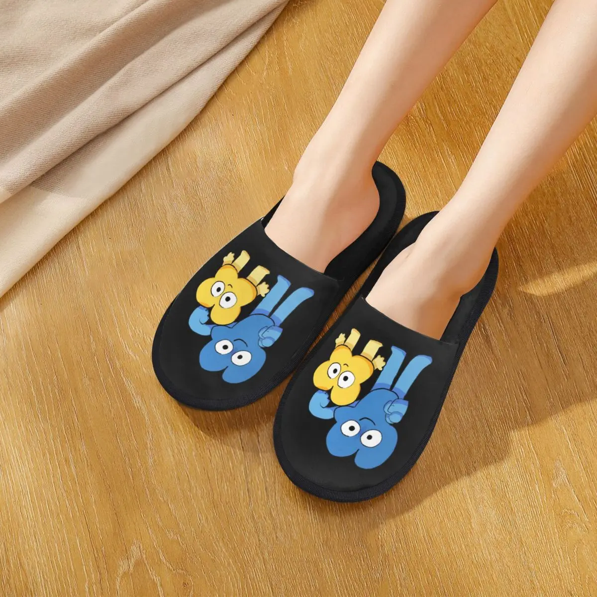 Custom Four And X Bfdi Slippers Memory Foam Warm Soft Women House Slipper Indoor Fluffy Shoes
