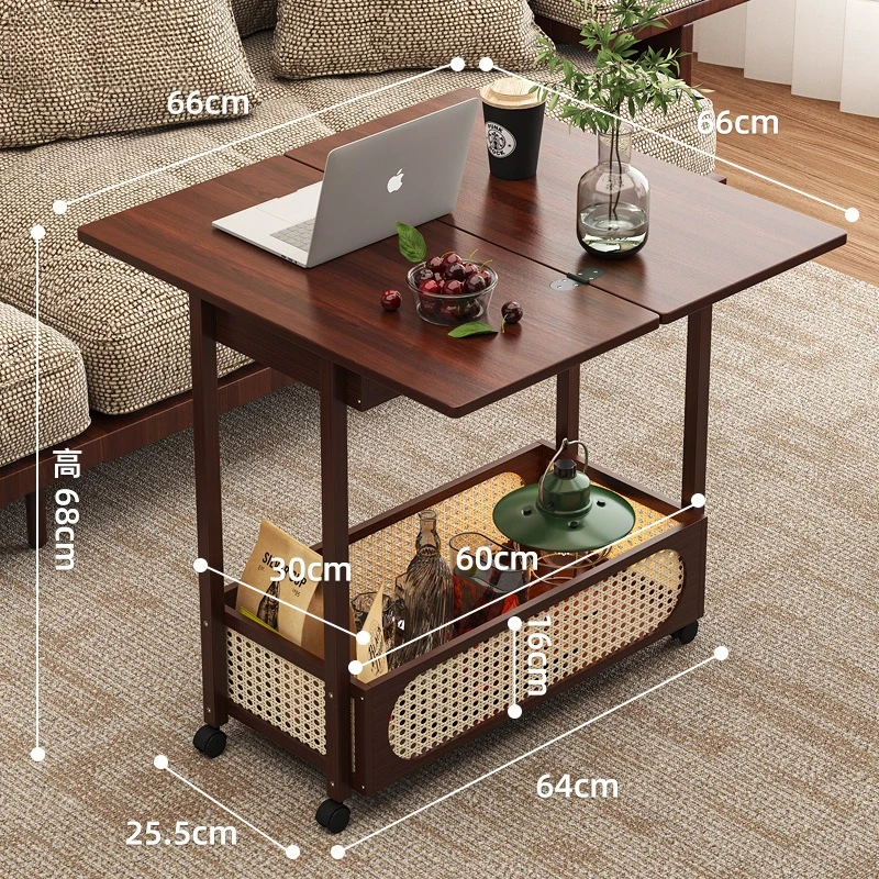 #New multi functional movable sofa side cabinet, foldable coffee table, foldable table