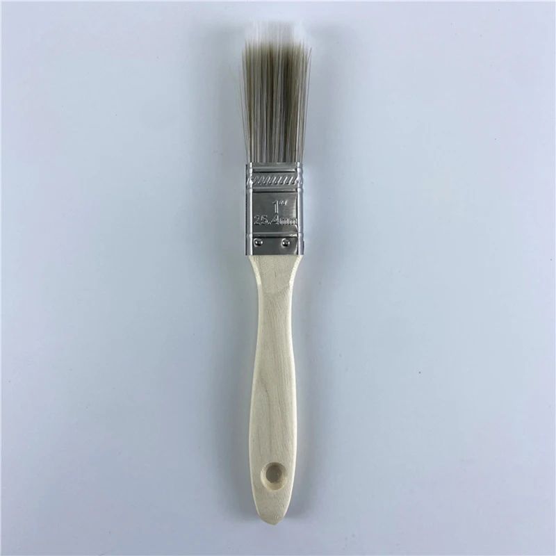 5 قطع من فرشاة طلاء النايلون ذات المقبض الطويل، حافة مشطوفة للشواء في الهواء الطلق، سياج بحري، طلاء خشبي متين مقاوم للماء #6