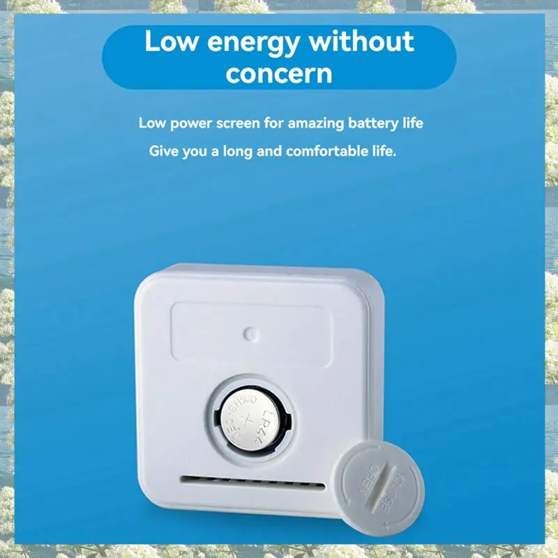 New-2X 1207 مقياس درجة الحرارة والرطوبة الإلكتروني الصغير ميزان حرارة السيارة مع مقياس حرارة داخلي لعرض الوجه المبتسم