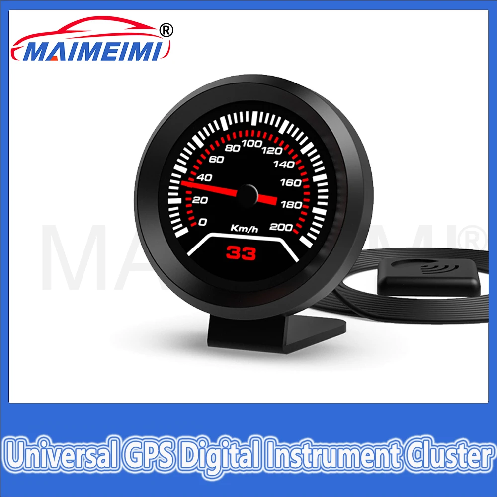 

Multifunctional Car Speedometer Km/h / MPH GPS Digital Instrument Cluster With Racing Lap Timer Vehicle Pitch/roll Display