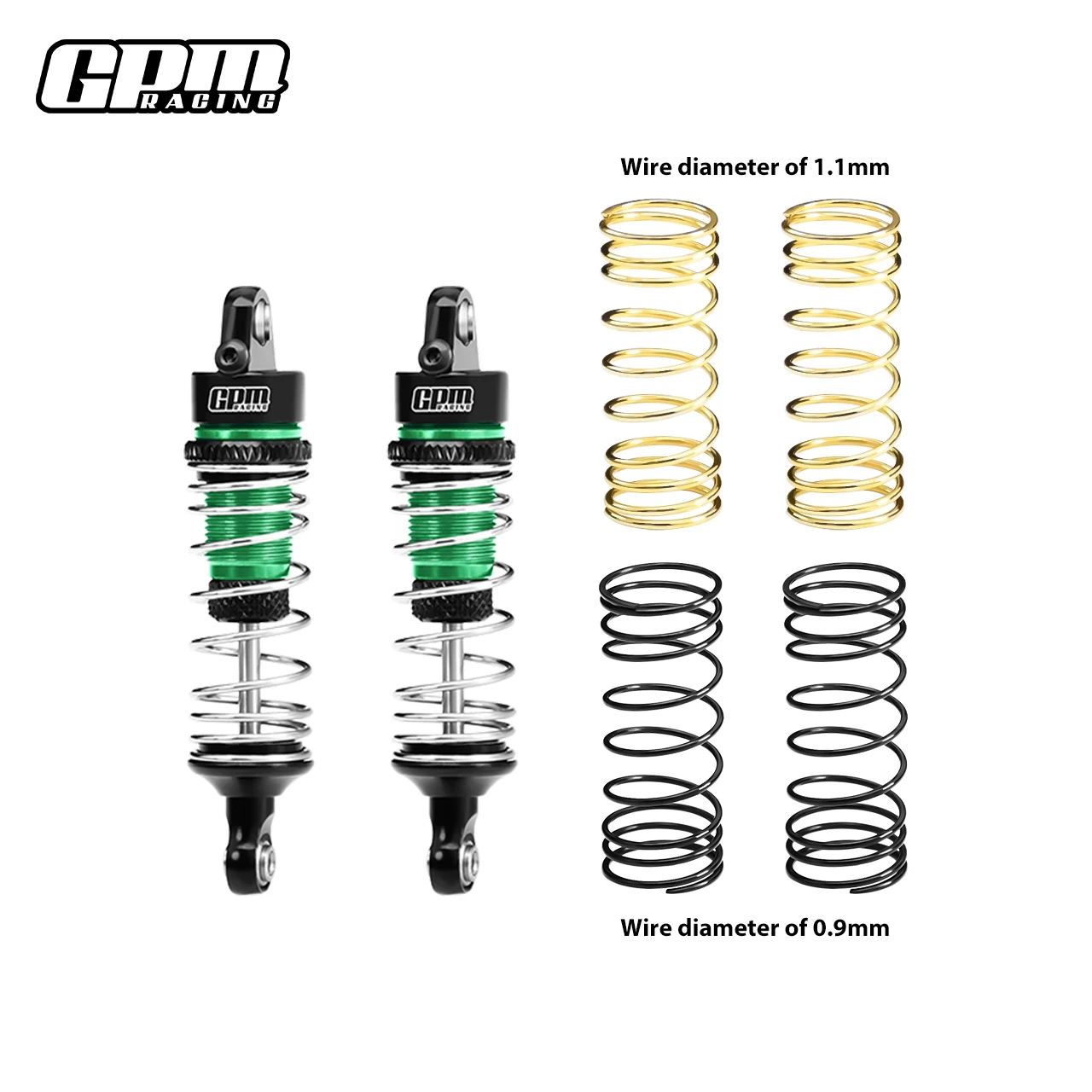 GPM 7075 Alu F/R AD صدمة زنبركية 58 مم لـ ARRMA 1/18 جرانيت تايفون موهافي جروم