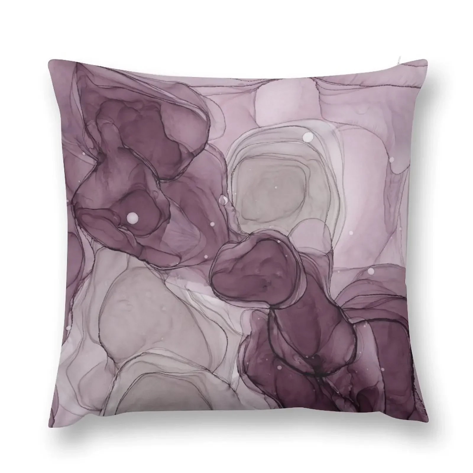 Aubergine Ink 1 Throw Pillow Luxury Pillow Case Cushion Cover For Sofa pillow