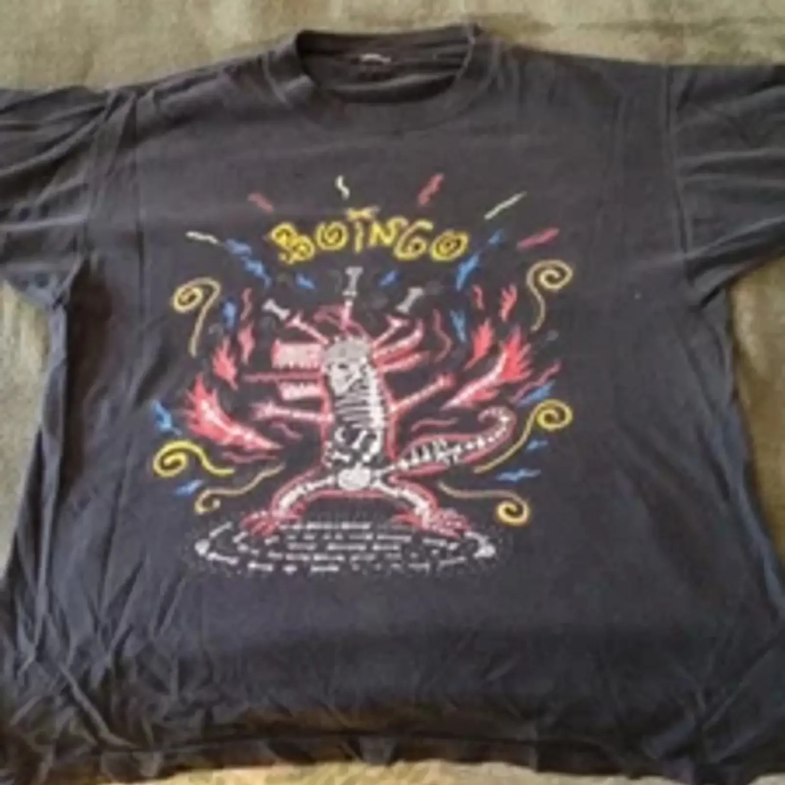 Weird Science Oingo Boingo Band Black T Shirt Cotton S 5XL vintage Washed graphic homme designer clothes Comfortable
