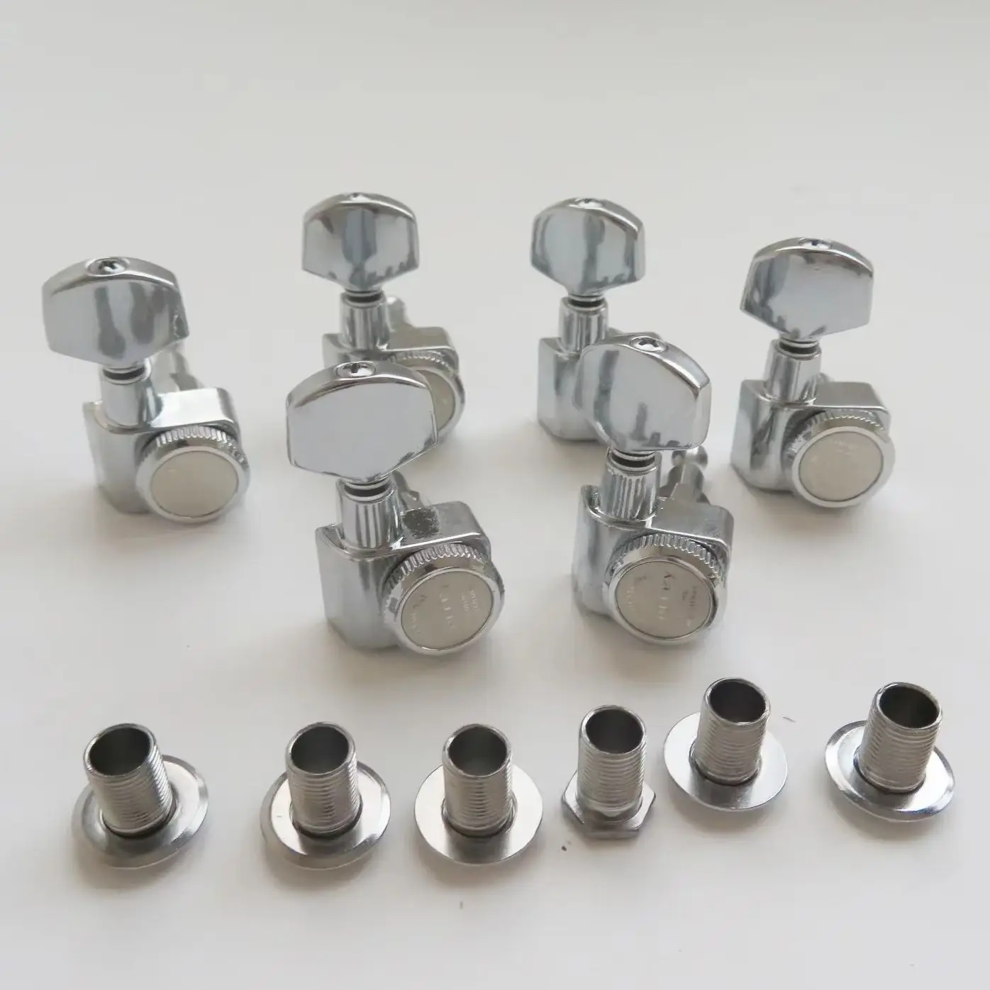 

6pcs Locking Guitar Tuning Pegs, Chrome Sealed Tuners with 1:18 Gear Ratio for ST/TL Electric Guitar