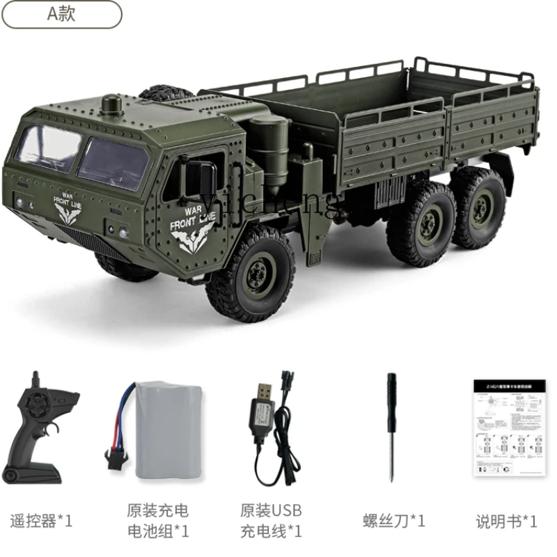 XL Long Endurance simulazione a sei ruote modello di camion militare per bambini fuoristrada giocattolo auto telecomandata