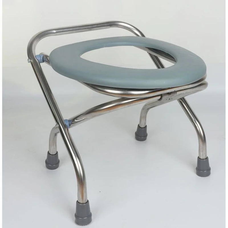 

Stainless Steel Folding Toilet chair for Elders Pregnant Women Squatting Pit Artifact Squatting Toilet Stool Bathroom Chairs