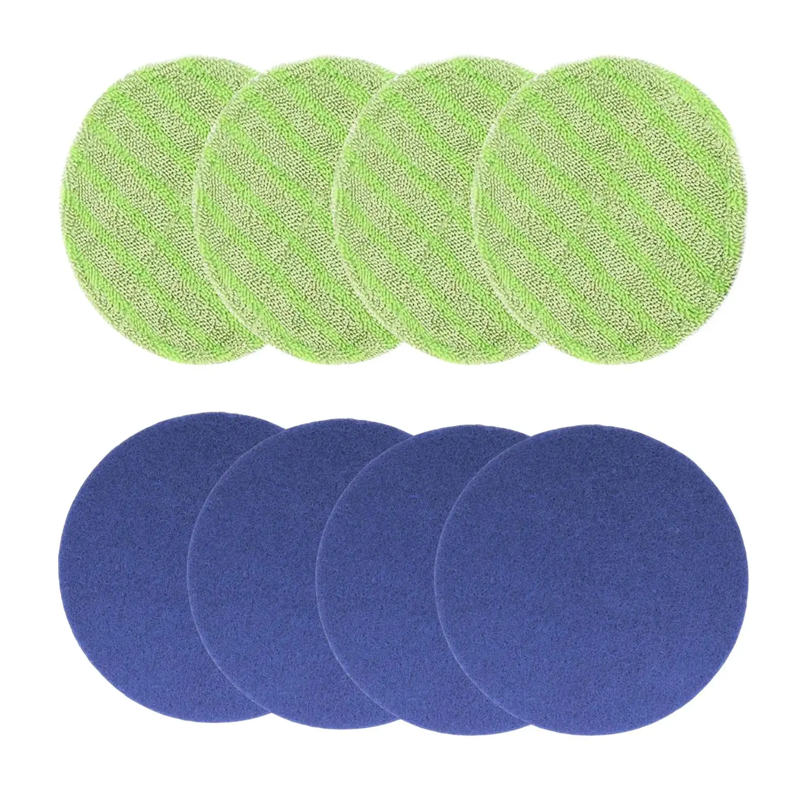 4x Microfiber Mop Replacement Pads,6.5inch Floor Scrubber Pads,Electric Rotary Mop Pads,MopPads for Electric Rotary Mop