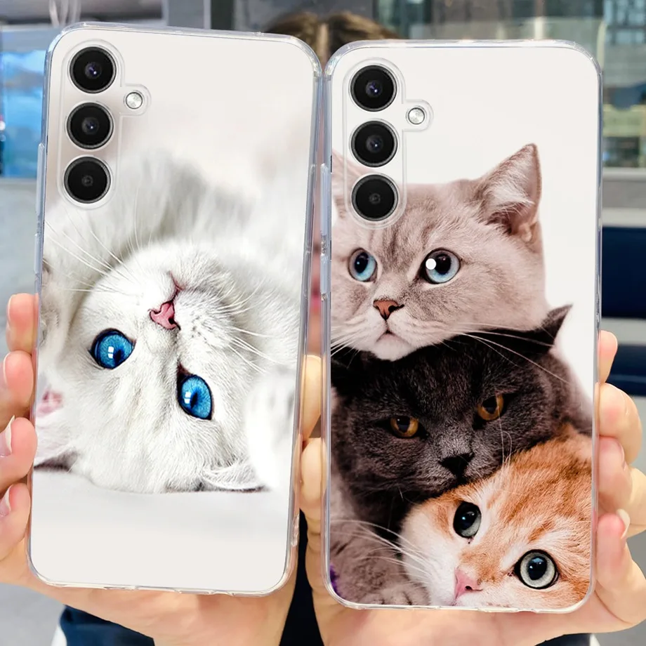 Voor Samsung Galaxy M34 5G Gevallen Telefoon Cover Clear TPU Siliconen Bumper Capas Voor Samsung M34 M346B Vlinder Eiffel terug Gevallen