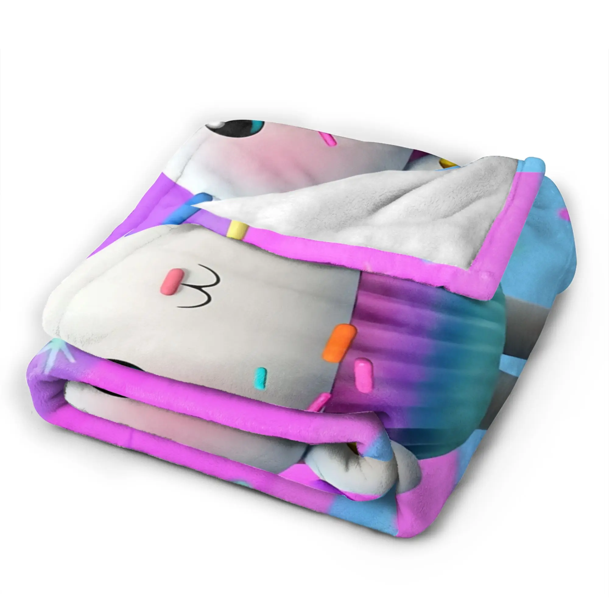 Gabbysed dollhouses Plush Blankets Kids  Flannel Bedding Throws For Couch Chair Super Warm Quality Bedspread Birthday Gift