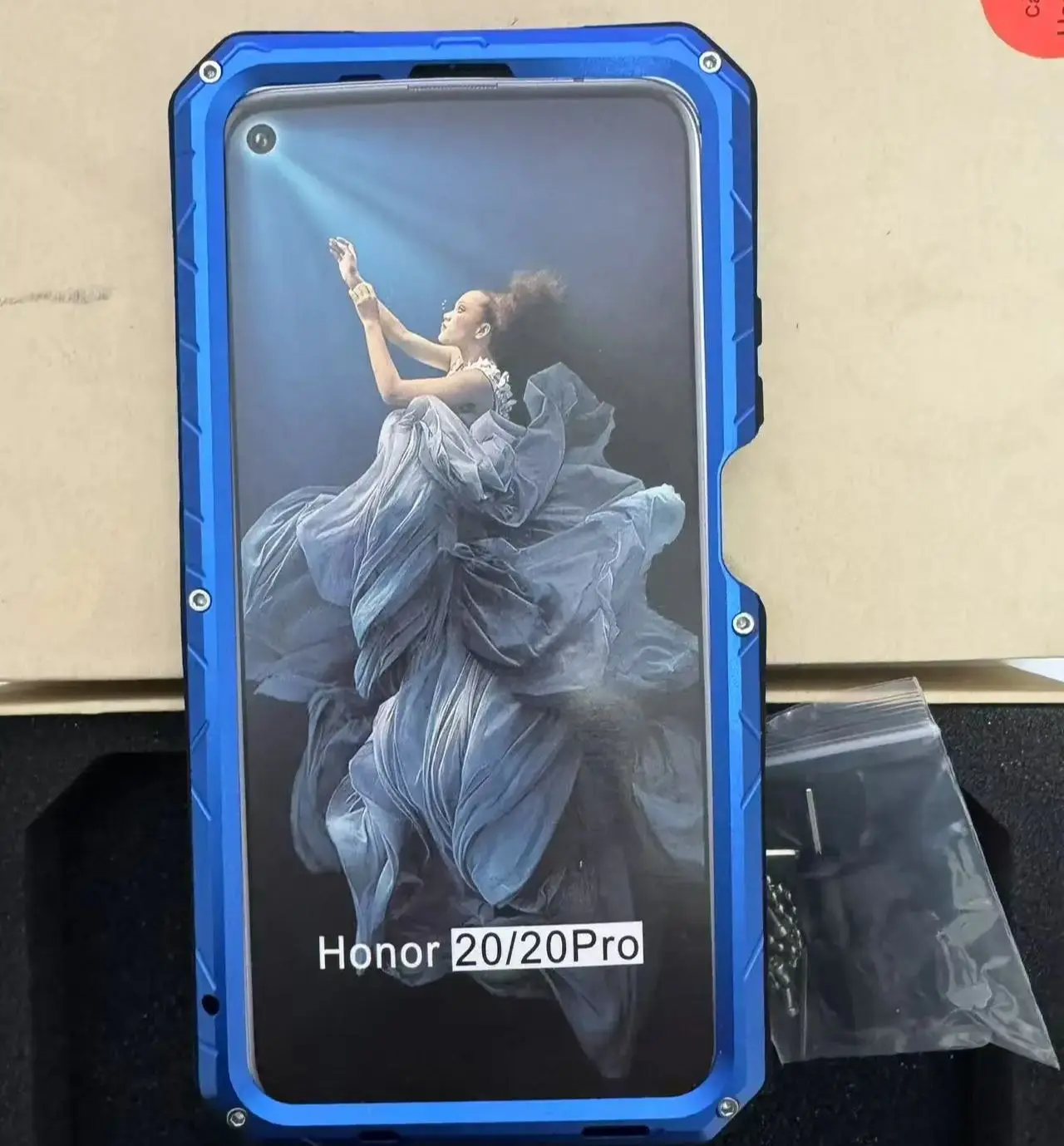 

Водонепроницаемый чехол для повседневной жизни для Huawei Honor 30 20 Pro 8x, роскошный противоударный алюминиевый металлический силиконовый чехол для телефона V40
