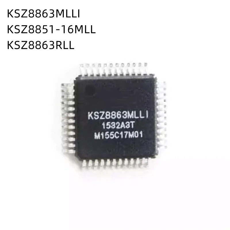 

5Pcs/Lot KSZ8863MLLI KSZ8851-16MLL KSZ8863RLL KSZ8851-16 LQFP48 New Original chip
