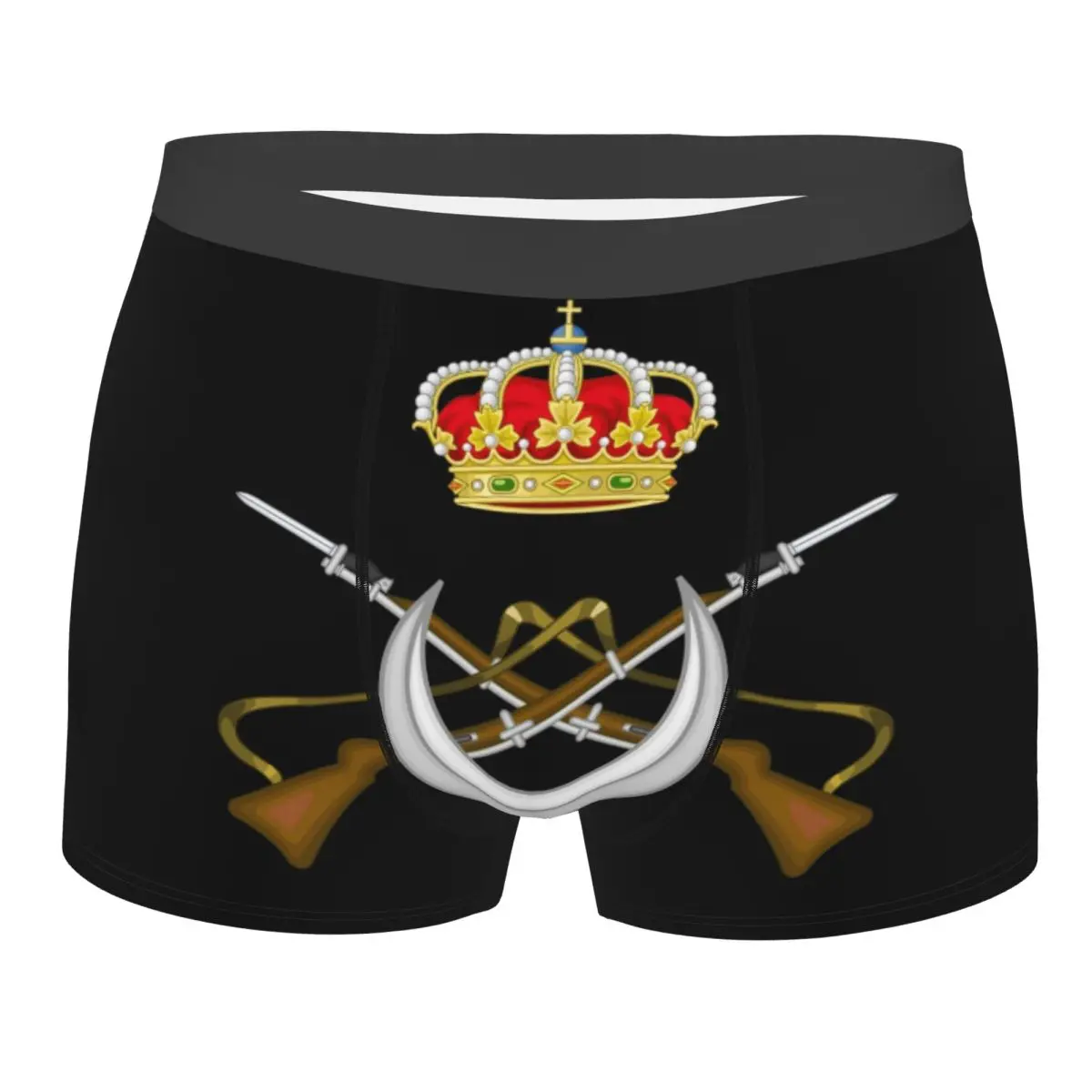 Novelty Spanish Legion Flag Boxers Shorts Underpants Men's Stretch Briefs Underwear