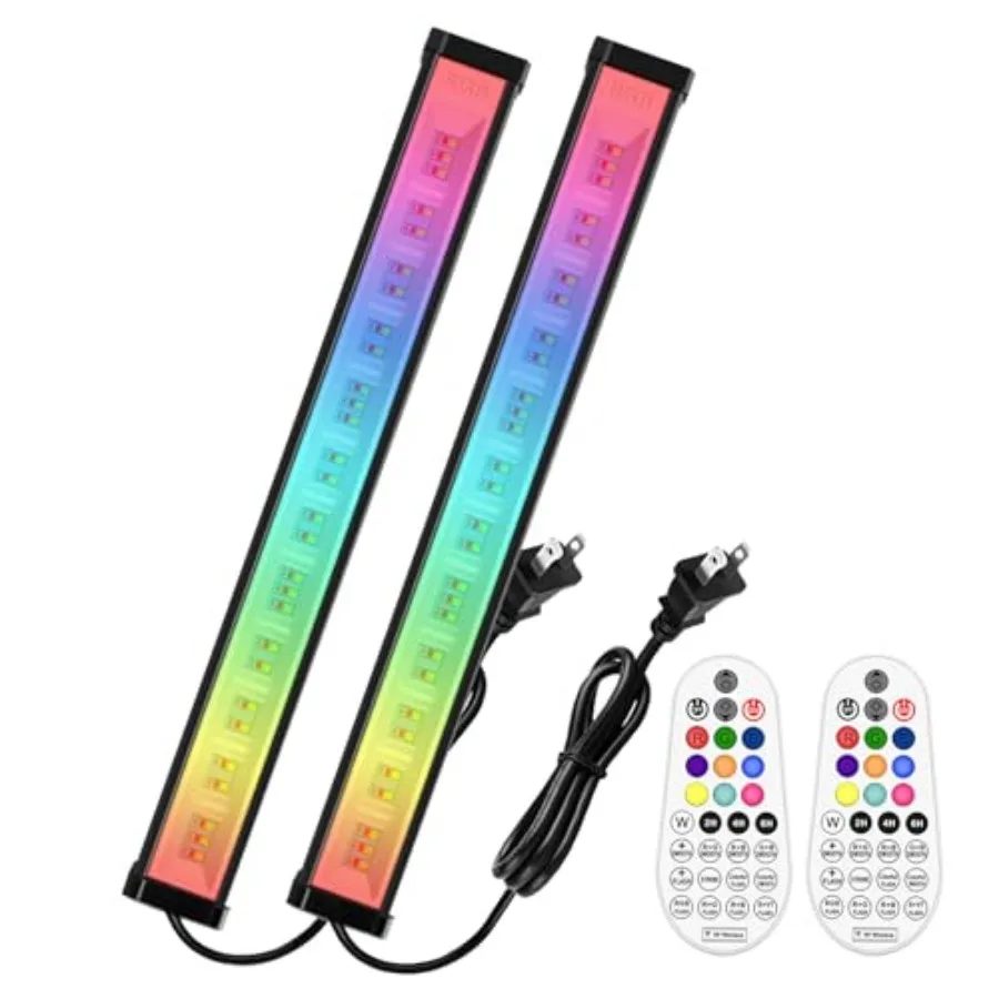 

W RGBW Wall Washer Light 3350lm IP66 Waterproof Wash Light Bar with Remote Color Changing Wash Flood Strip Lighting for Stage P