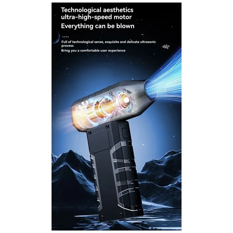 A60zhandheld Electric Mini Air Blower, High-Performance 160000 RPM And 52M/S Wind Speed With LED Displaymay