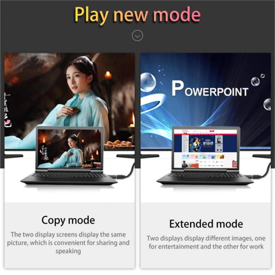 4K DP DisplayPort to HDMI-compatible Adapter Converter Display Port DP to HDMI-compatible HDTV Adapter Video Audio PC Laptop image 5