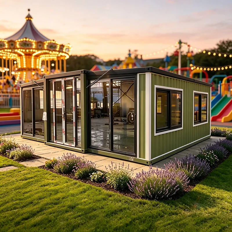 Expandable Shipping Container House Tiny Home Complete Kitchen & Bathroom